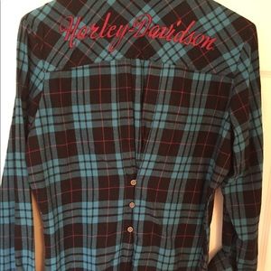 Authentic Harley Davidson fitted button up